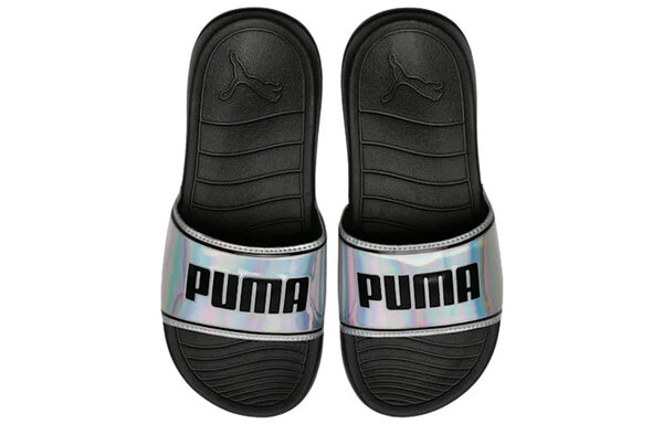 Тапочки popcat 20 'iridescent - silver' Puma, черный — фото 4