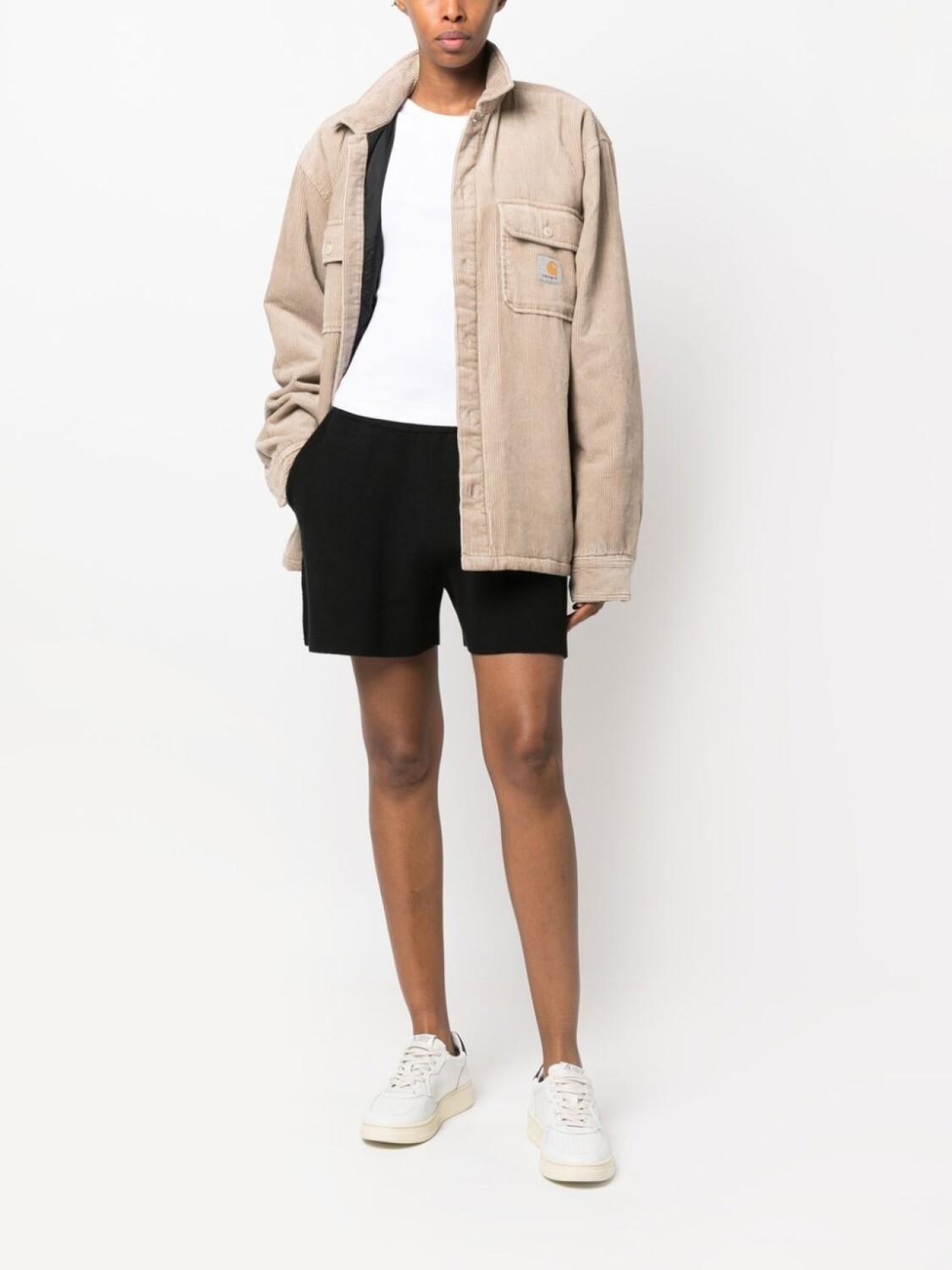 

Carhartt WIP рубашка с нашивкой-логотипом, коричневый