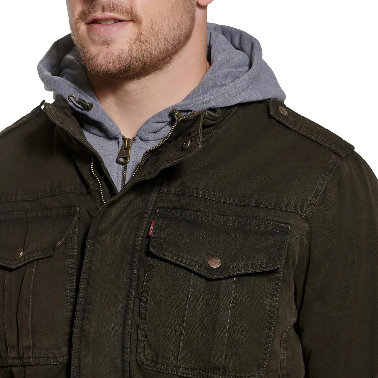Куртка мужская утепленная Levi's, Dark Brown/Sherpa Lined — фото 4
