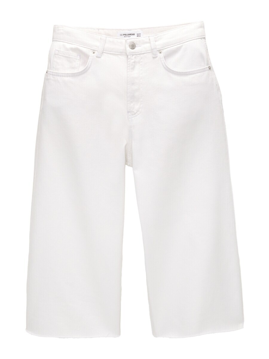 

Джинсовые шорты Pull&Bear Loose fit Jeans, белый