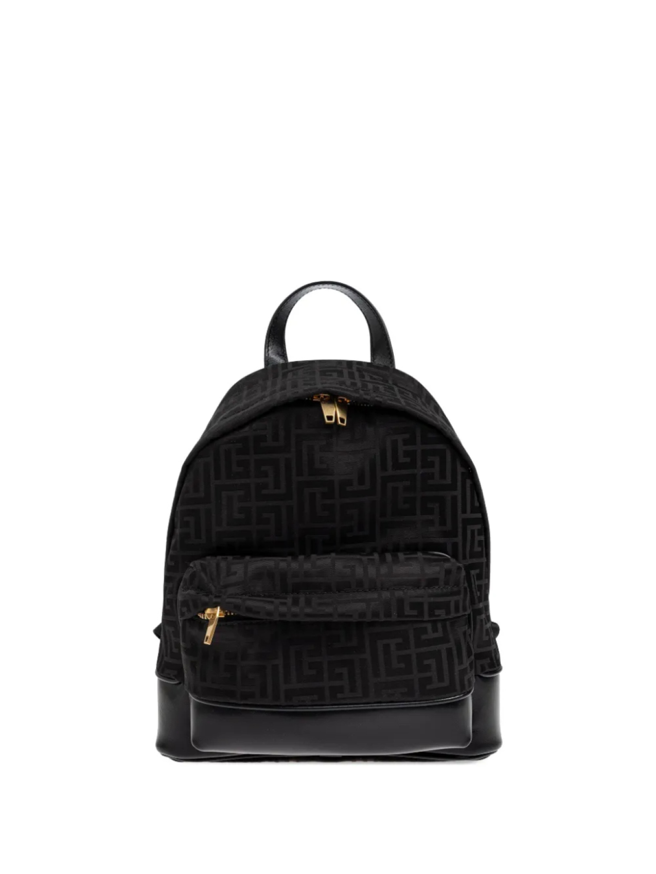 

Рюкзак с монограммным жаккардом Balmain Kids, черный