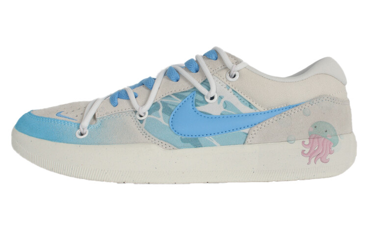 

Кроссовки Nike SB Force 58 Skateboarding Shoes Unisex Low-top White/blue, синий