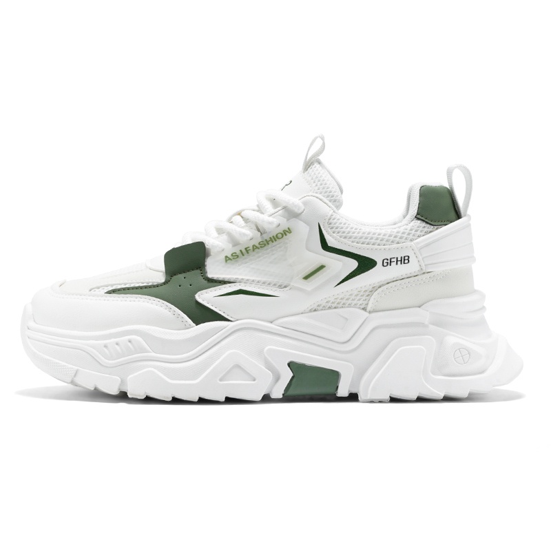 

Износостойкие, дышащие, легкие, амортизирующие, низкие кроссовки для детей и подростков Kung Fu partners, белый/зеленый