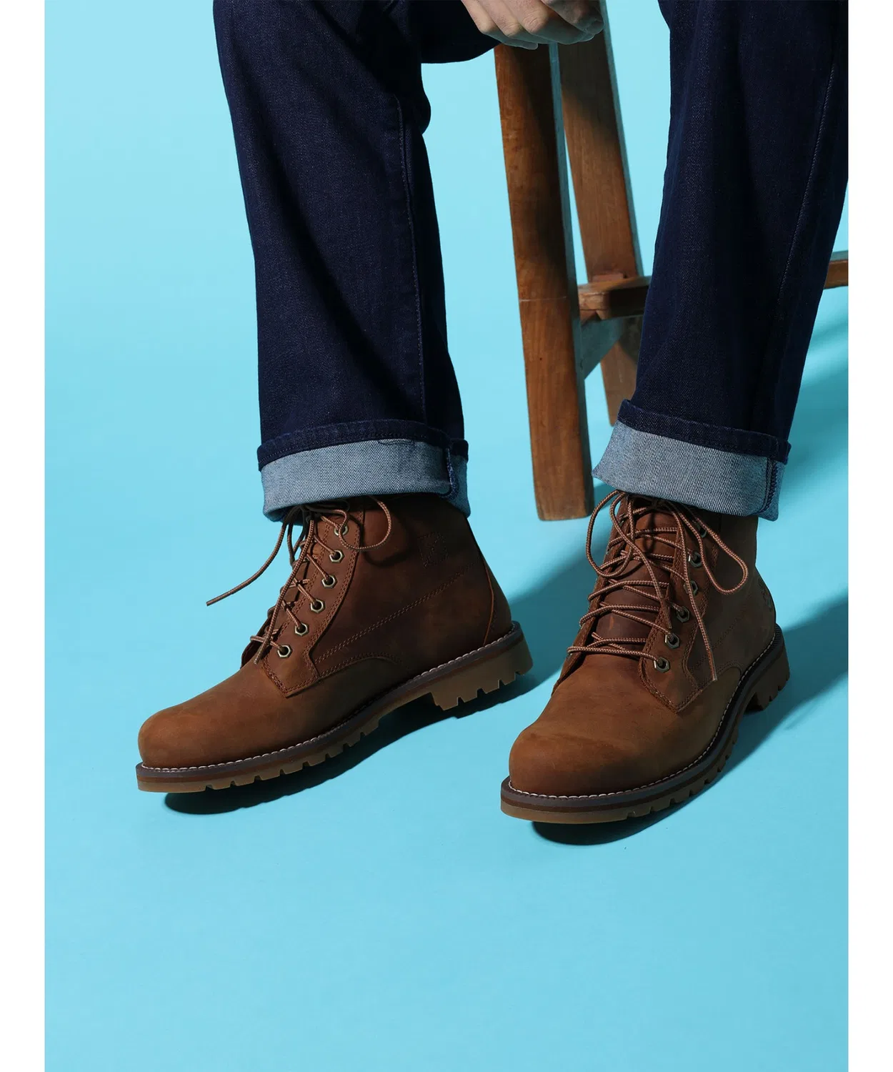 Ботинки мужские Timberland Redwood Falls водонепроницаемые, кожа, цвет тёмно-коричневый — фото 4