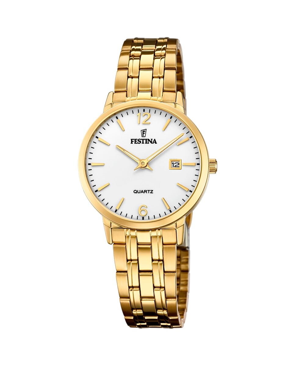 

Женские часы F20514/2 Acero Classico из золотой стали Festina, золотой