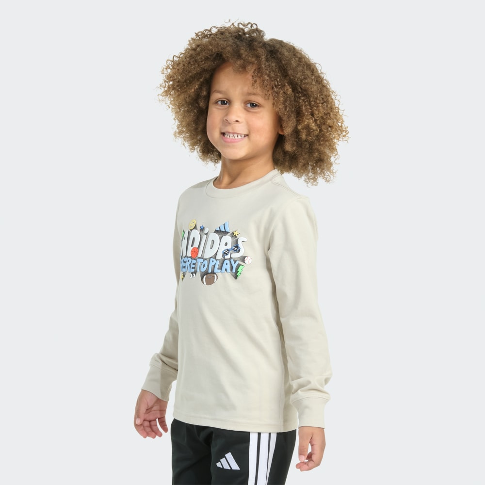 

Футболка Adidas Long Sleeve Expression Tee, цвет Alumina