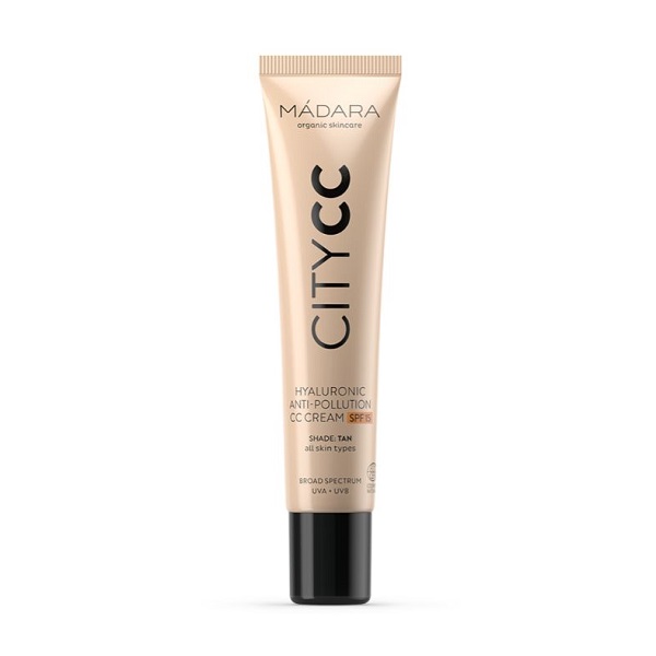

Cc-Крем против загрязнений SPF15 city cc hyaluronic anti pollution cc cream spf15 Madara, цвет tan