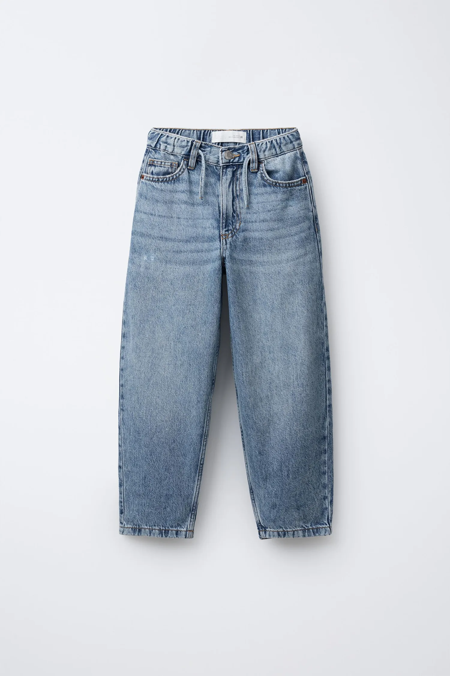 Свободные джинсы-баллоны Zara, синий