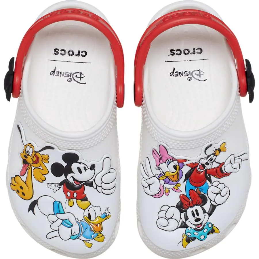 Crocs Кроссовки Mickey Friends Low top для малышей белые — фото 4