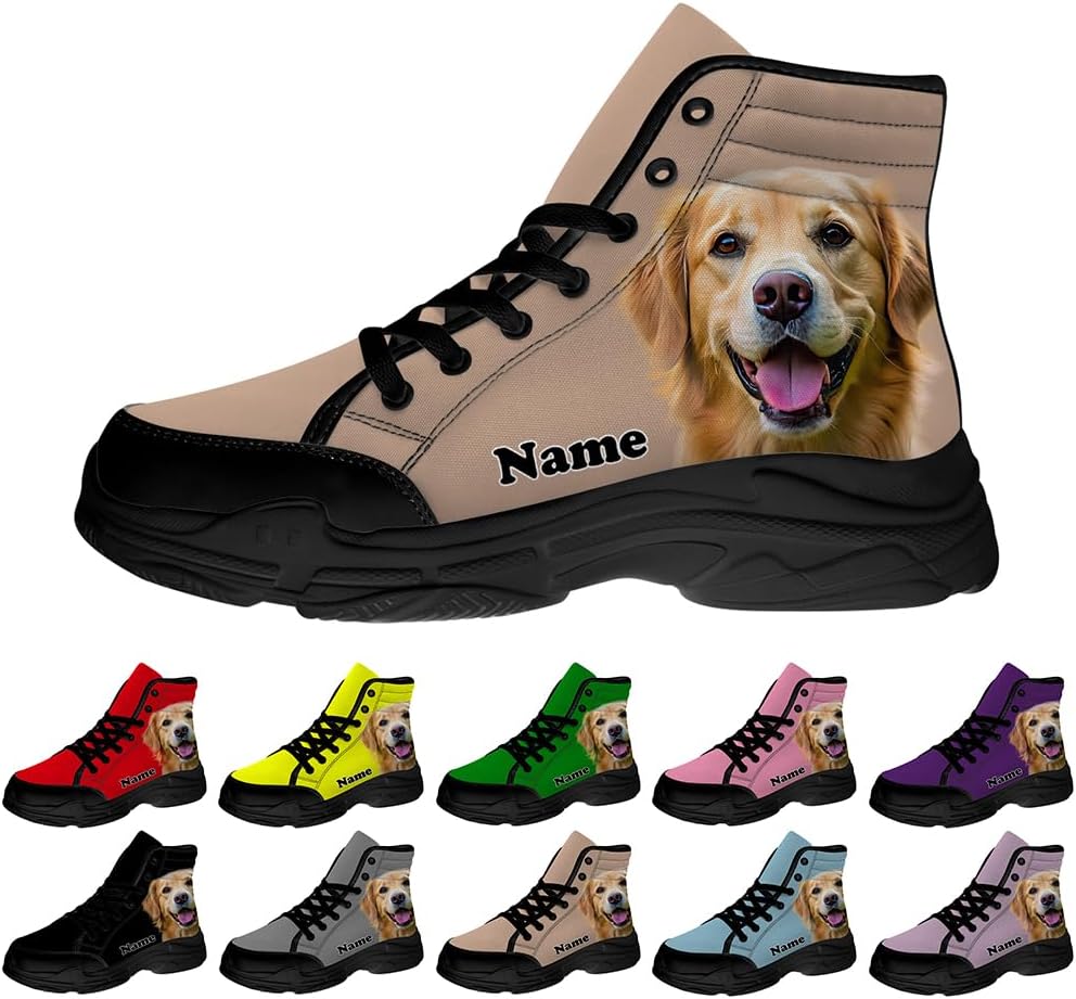 

Женские высокие кеды из канвы с индивидуальной картиной и текстом, персонализированный подарок для нее и для него Quorax, хаки