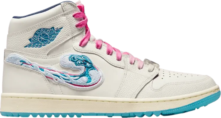 

Кроссовки Michelle Wie West x Air Jordan 1 High Golf NRG 2 'Aloha', кремовый, Бежевый;серый, Кроссовки Michelle Wie West x Air Jordan 1 High Golf NRG 2 'Aloha', кремовый