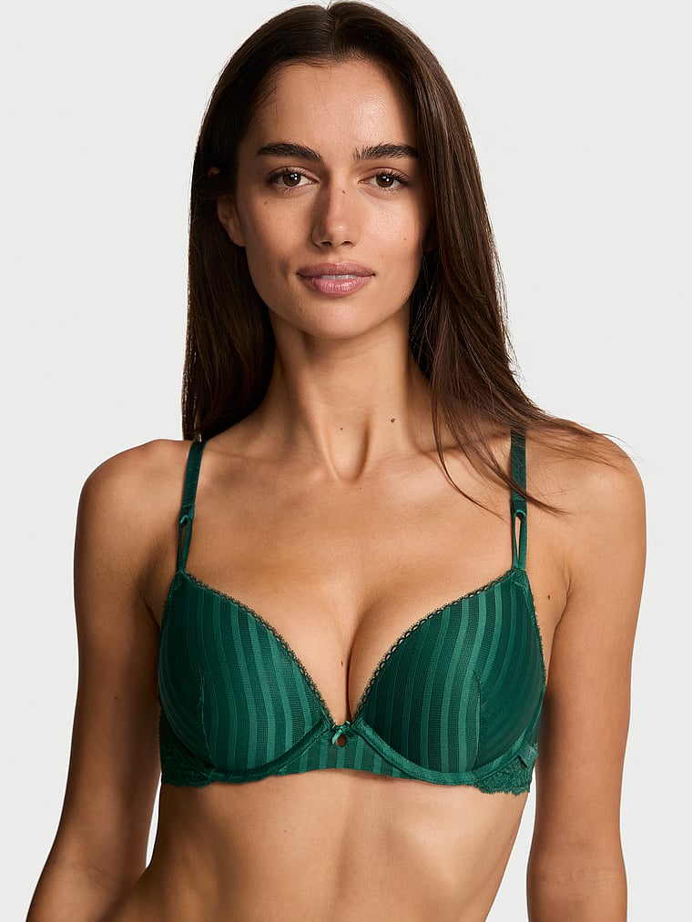 

Сексуальный прозрачный бюстгальтер пуш-ап в полоску Heritage Victoria'S Secret, sheer clover