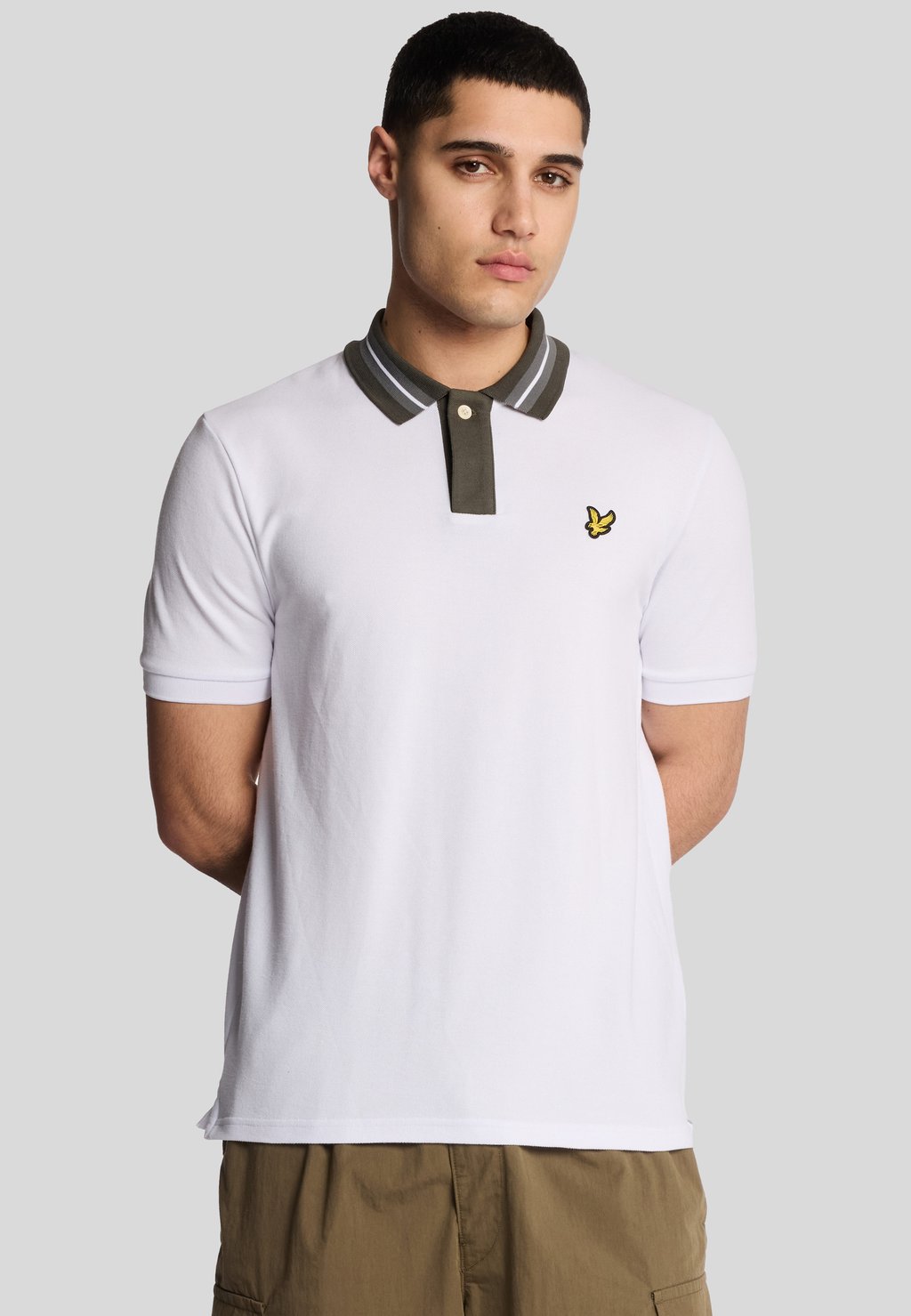 

Рубашка поло CONTRAST TIPPED COLLAR Lyle & Scott, белый