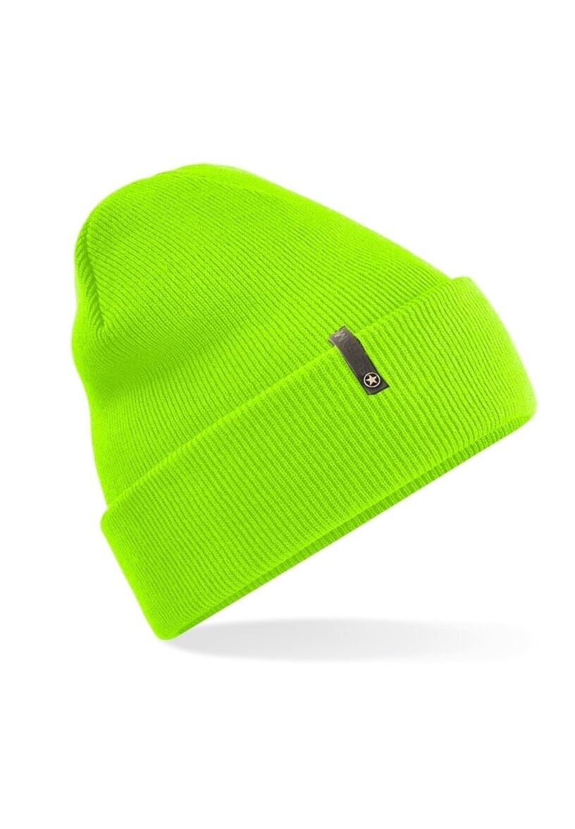 

Шапка TURN UP Be Famous, цвет fluo green