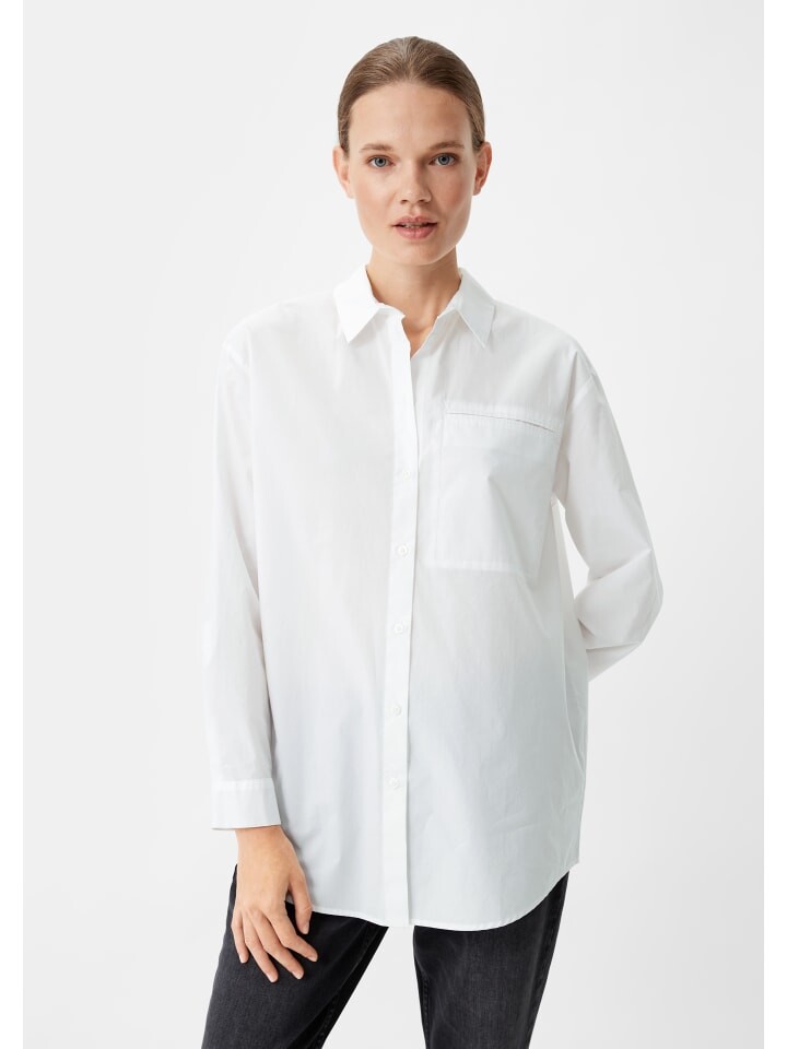 

Блуза comma CI Bluse langarm, белый