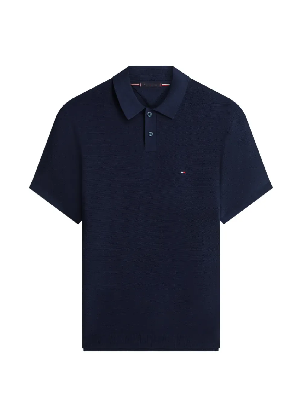 Поло с короткими рукавами и логотипом Tommy Hilfiger, синий