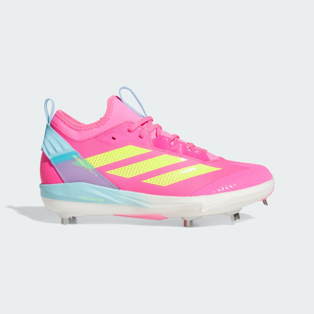 

Кроссовки Adidas Adizero Instinct+ 2.0 Cleats, цвет Lucid Pink/Lucid Lemon/Bliss Blue