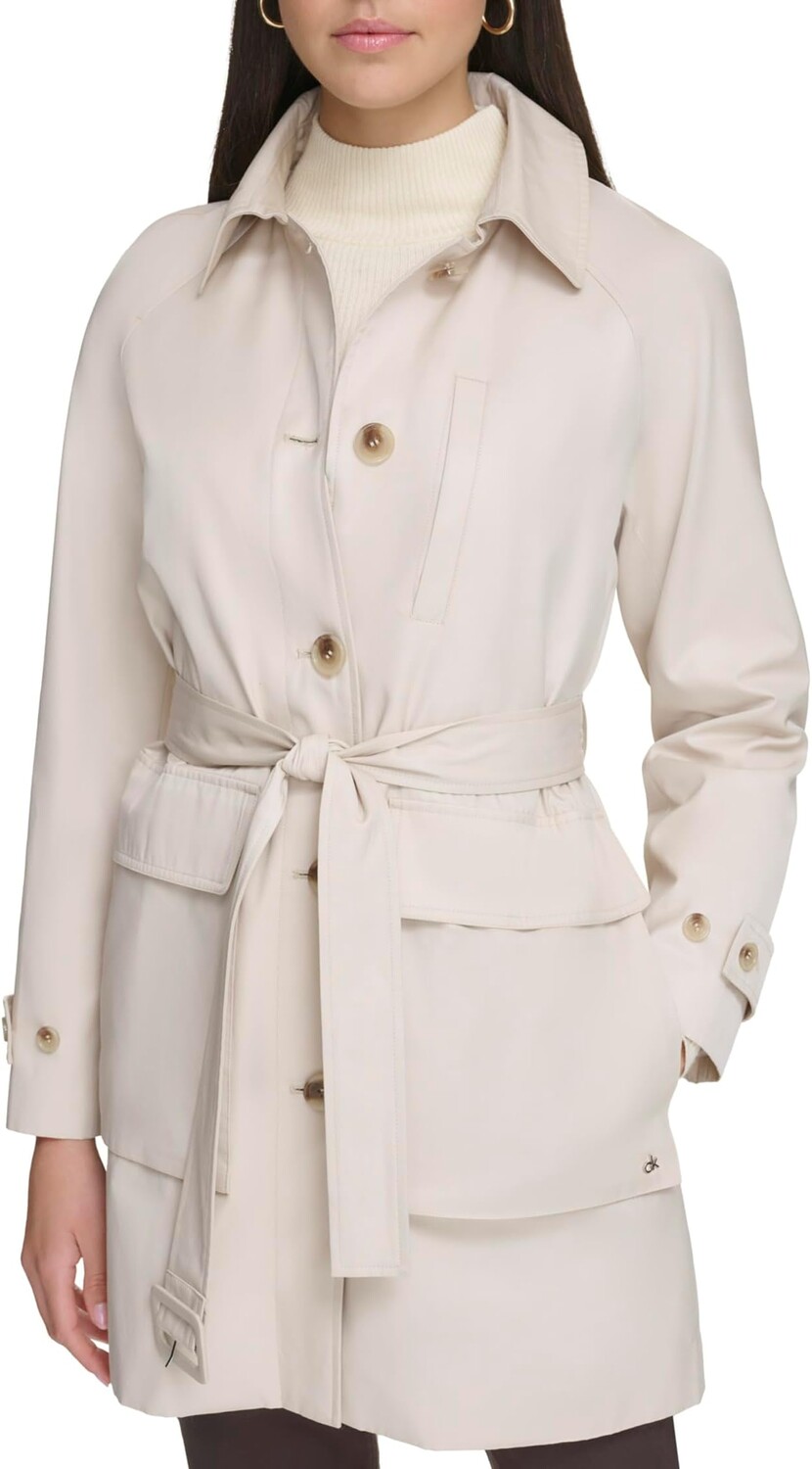 

Куртка Calvin Klein Belted Rain Jacket, песочный