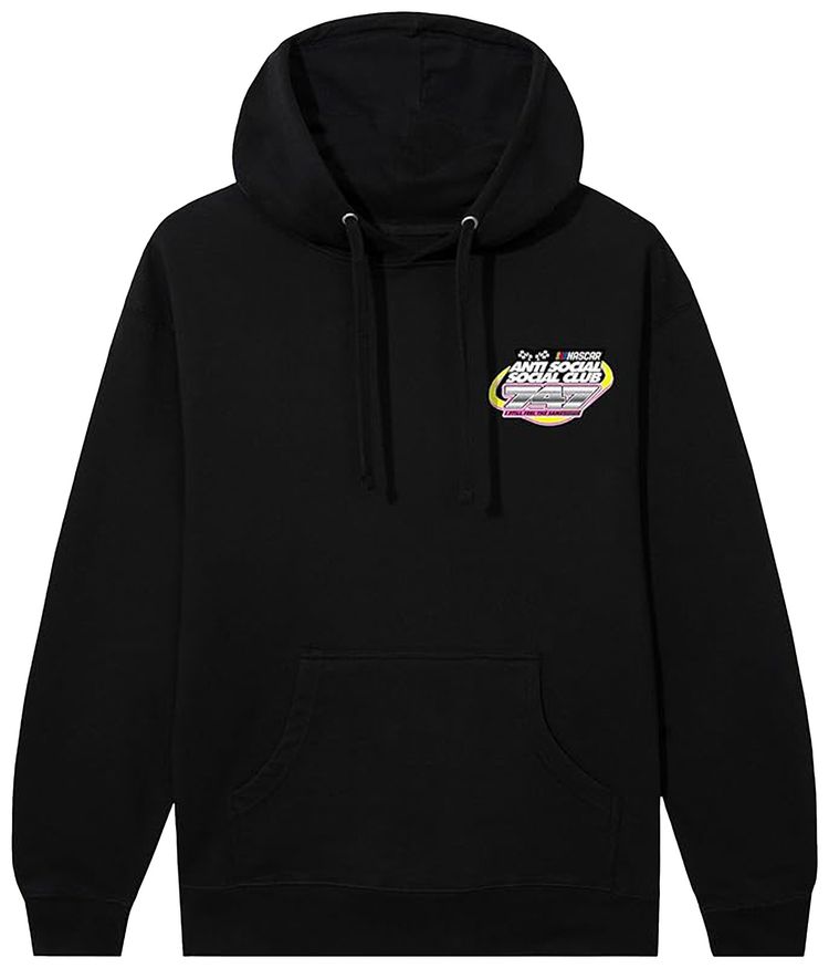 

Худи Anti Social Social Club x Nascar 747, черный, черный