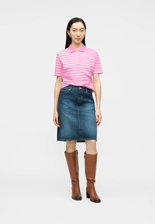 Рубашка-Поло из пике стандартного кроя 1985 года Tommy Hilfiger, Rose Petal/Ecru — фото 2
