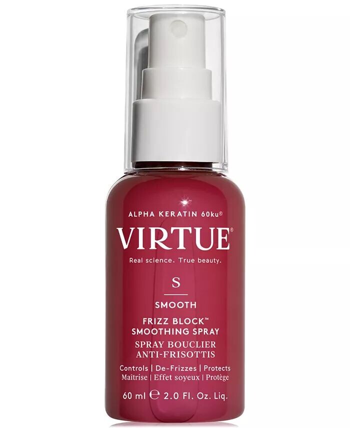

Разглаживающий спрей Frizz Block, 2 унции Virtue