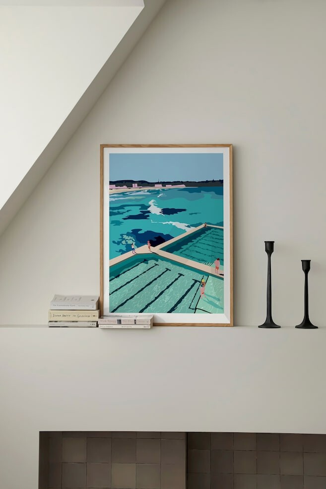 

Плакатный дом айсберги бонди Poster & Frame, 50x70 см, мультиколор