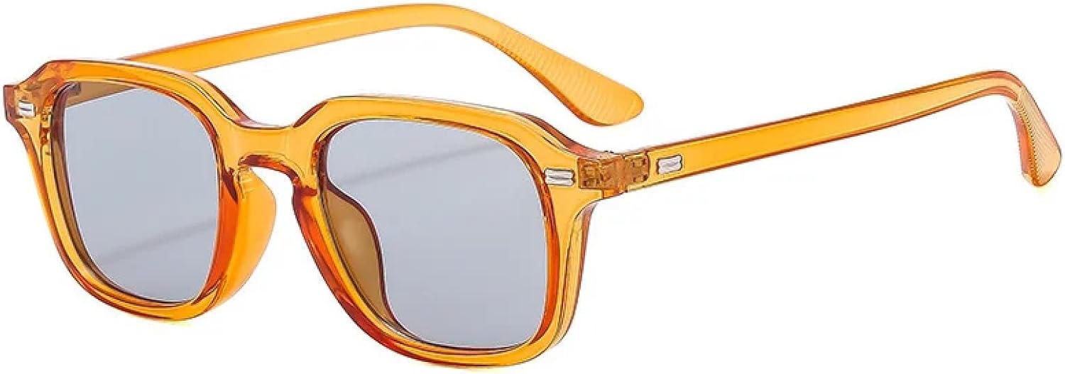 

Солнцезащитные очки с защитой от УФ-излучения UV400 | Овальные заклепки, декоративный леопардовый принт | для женщин и мужчин, для занятий спортом на открытом воздухе и вождения DSVIGF, Orange-gray