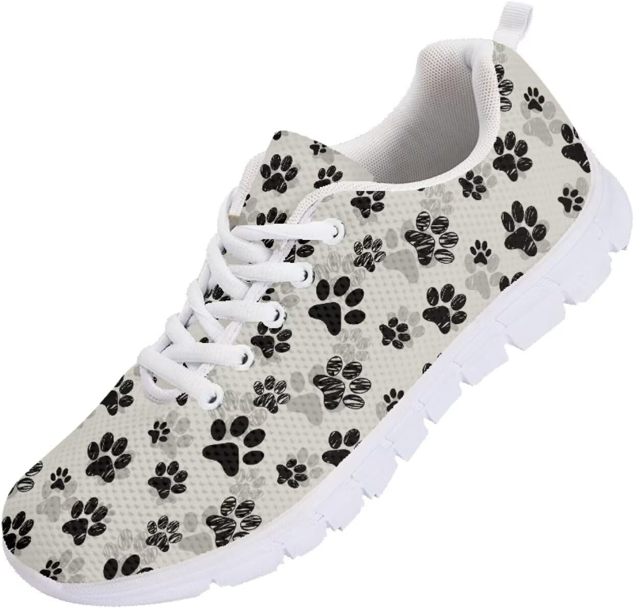 

Мужские кроссовки Funnydude Funny Print для прогулок, тенниса, легкие повседневные кеды для спортзала, путешествий и работы, Dog Paws