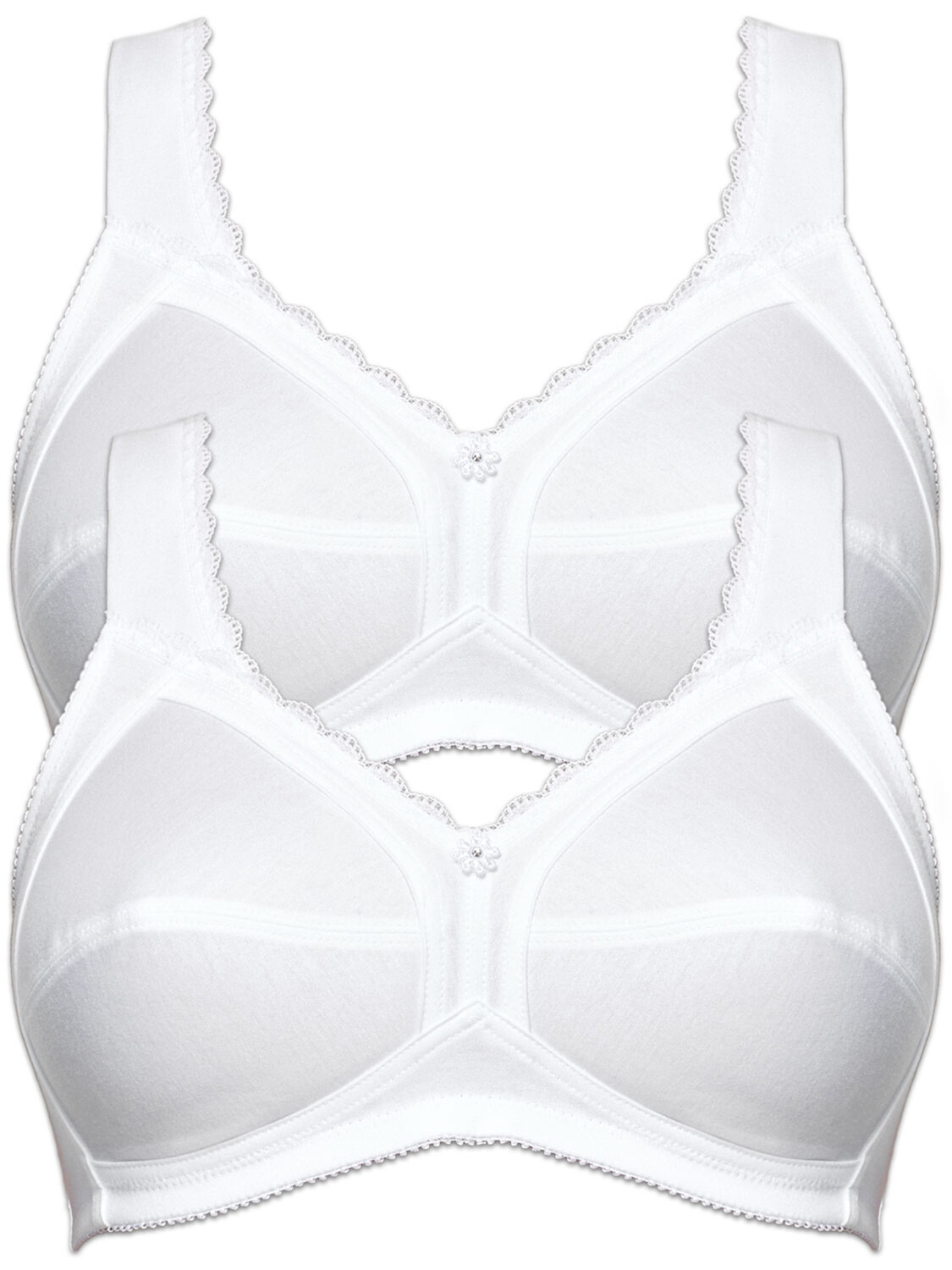 

Бюстгальтер без косточек SUSA 2er Pack Entlastungs BH Cotton, белый