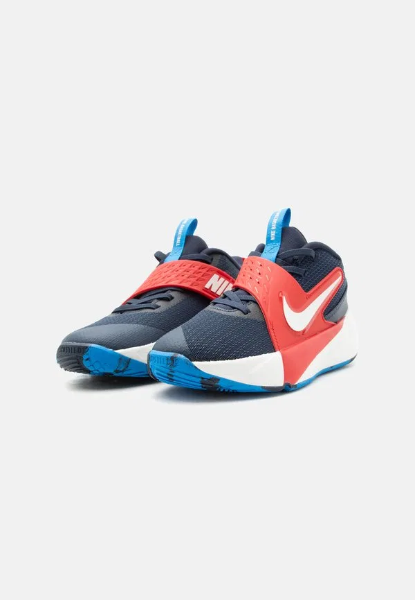 Баскетбольные кроссовки team hustle Nike Performance, Navy/Sail/University Red/Photo Blue — фото 2