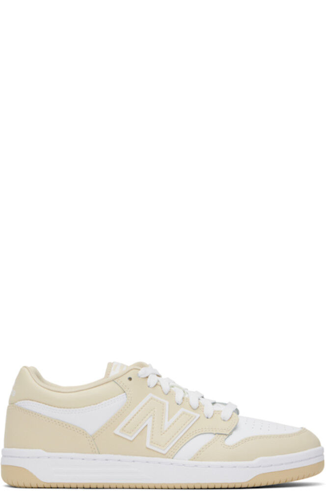 

Кроссовки 480 белого и бежевого цвета New Balance