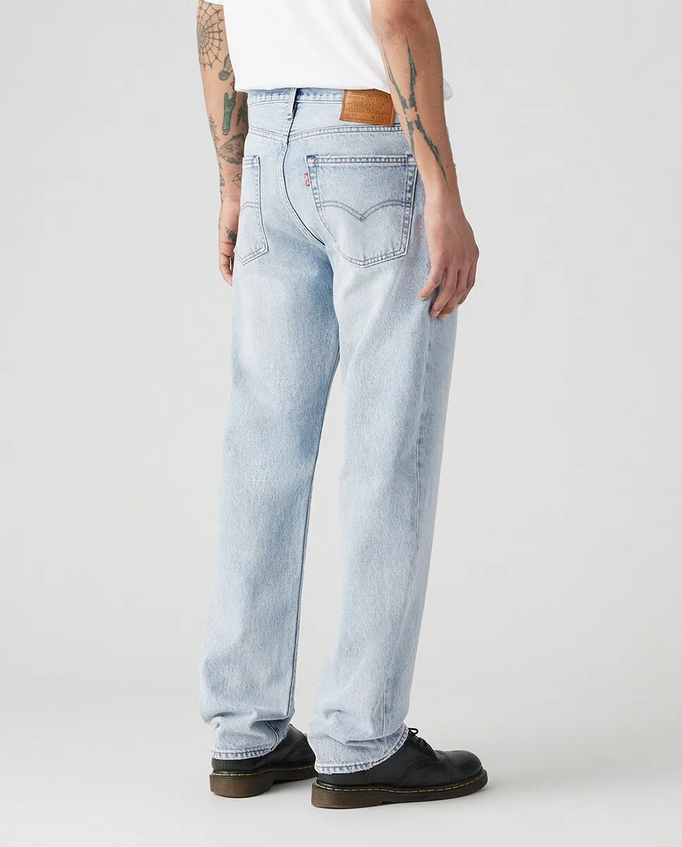 Мужские свободные прямые хлопковые джинсы 551 Levi's, синий — фото 3