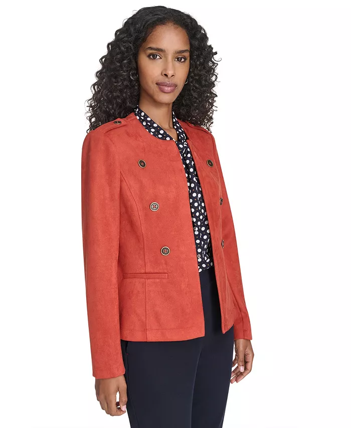 

Женская куртка с длинными рукавами из акваланга замши Tommy Hilfiger, оранжевый