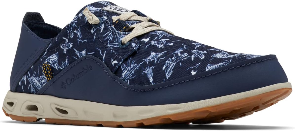 

Columbia Men's Bahama Vent Relaxed Laced Boat Shoe, Collegiate Navy/Mango
