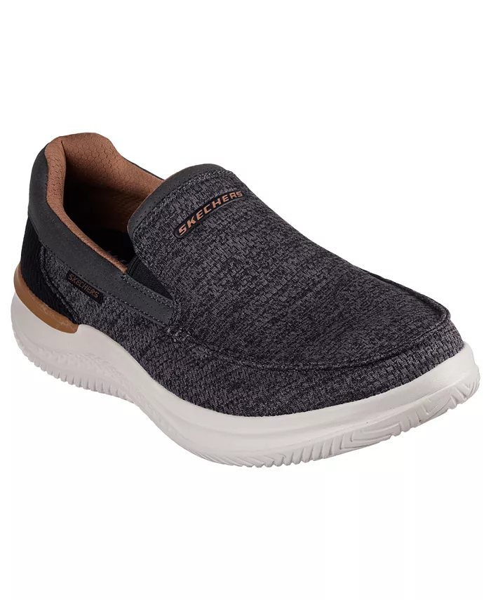 

Мужские повседневные слипоны Marco Slip-On Moc в свободном крое Hasting от Finish Line Skechers, серый