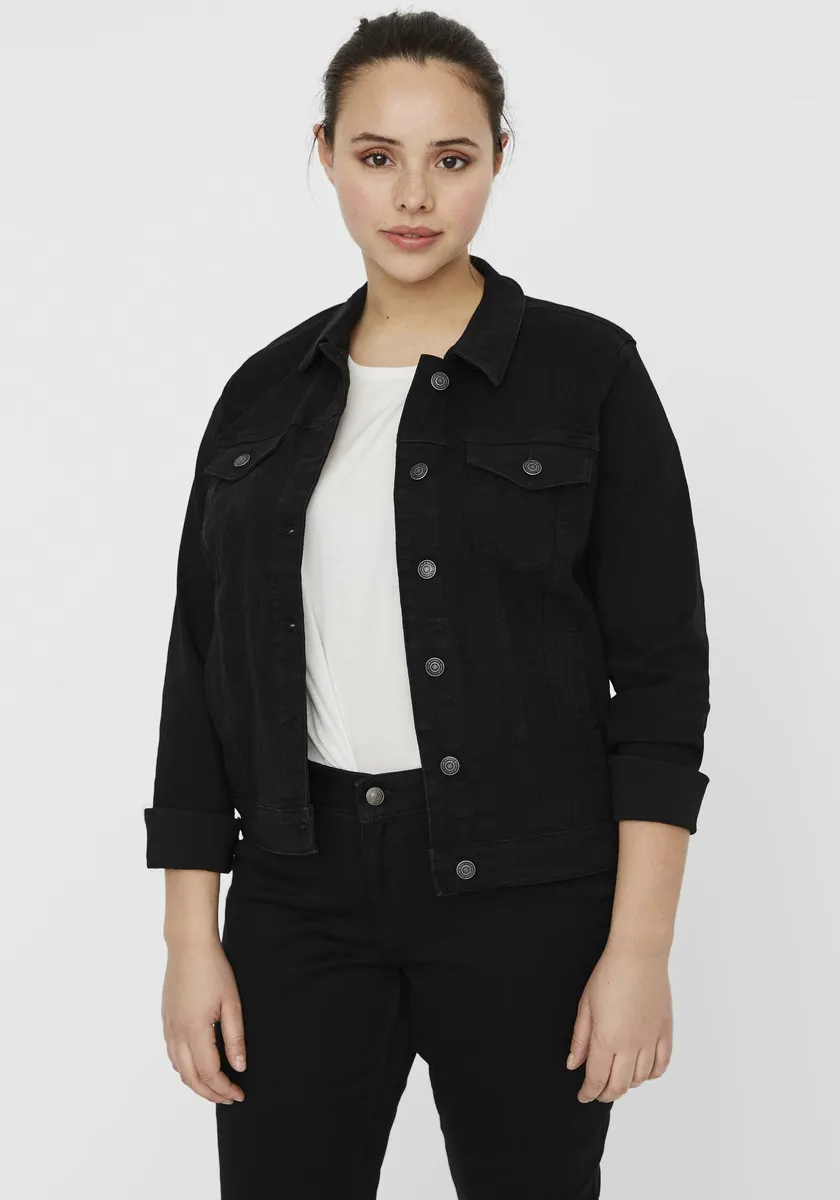 

Джинсовая куртка Vero Moda Curve "VMRUNA LS SLIM DNM JCK MIX GA CUR NOOS", черный