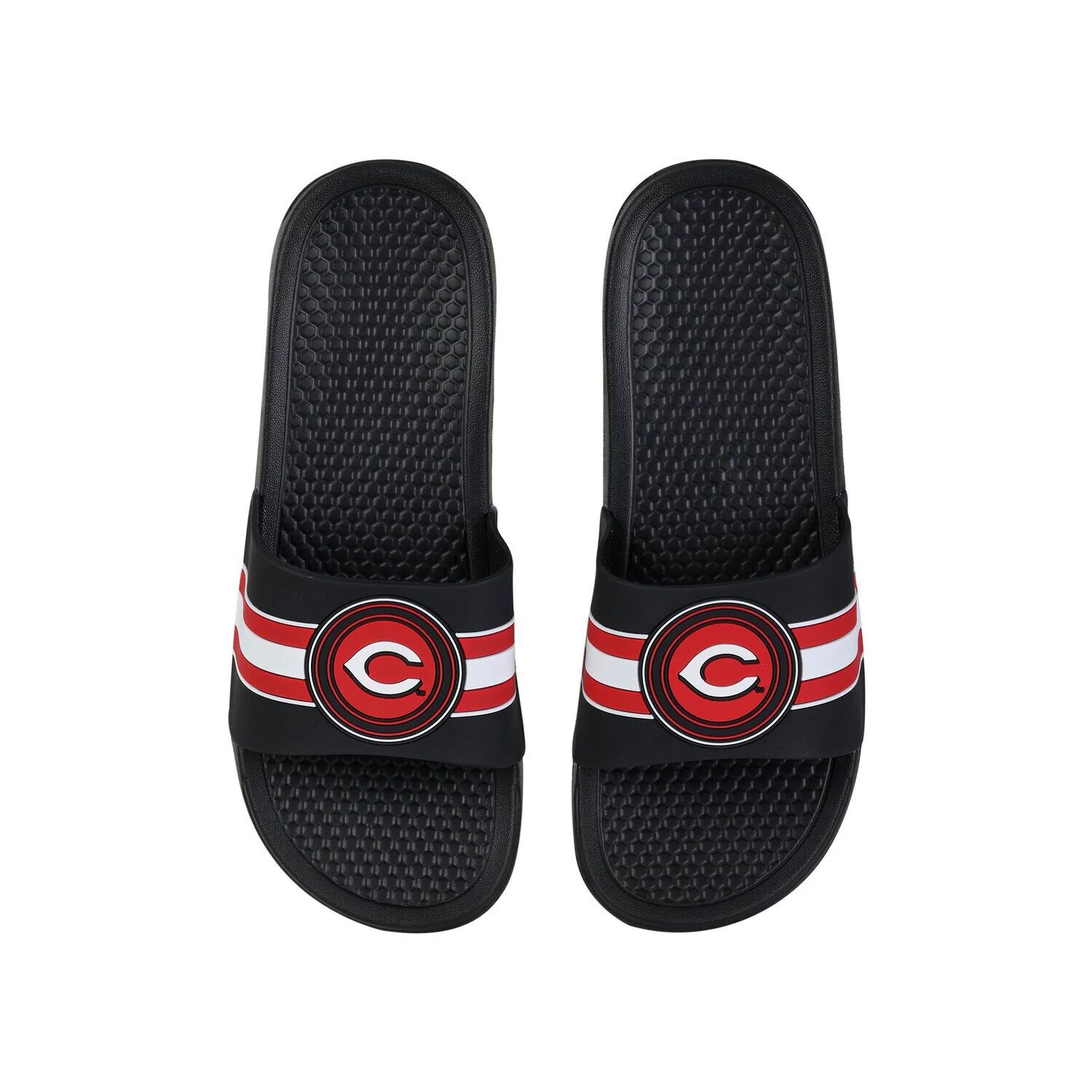 

Сандалии FOCO Cincinnati Reds с ремешками в полоску
