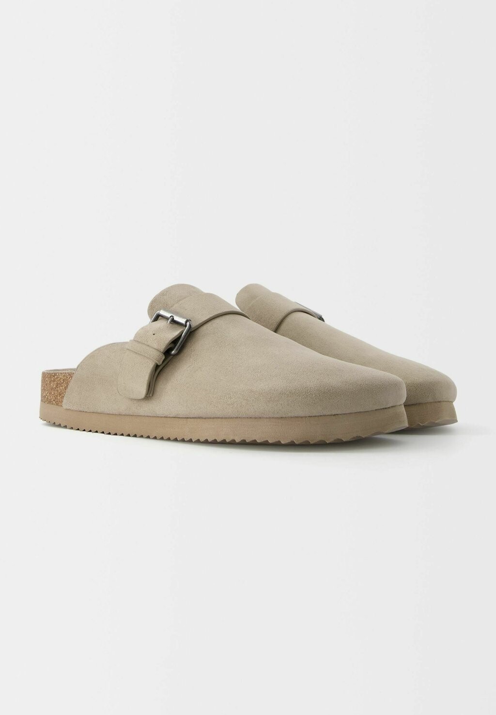

Сабо BUCKLE DETAIL Bershka, песочный