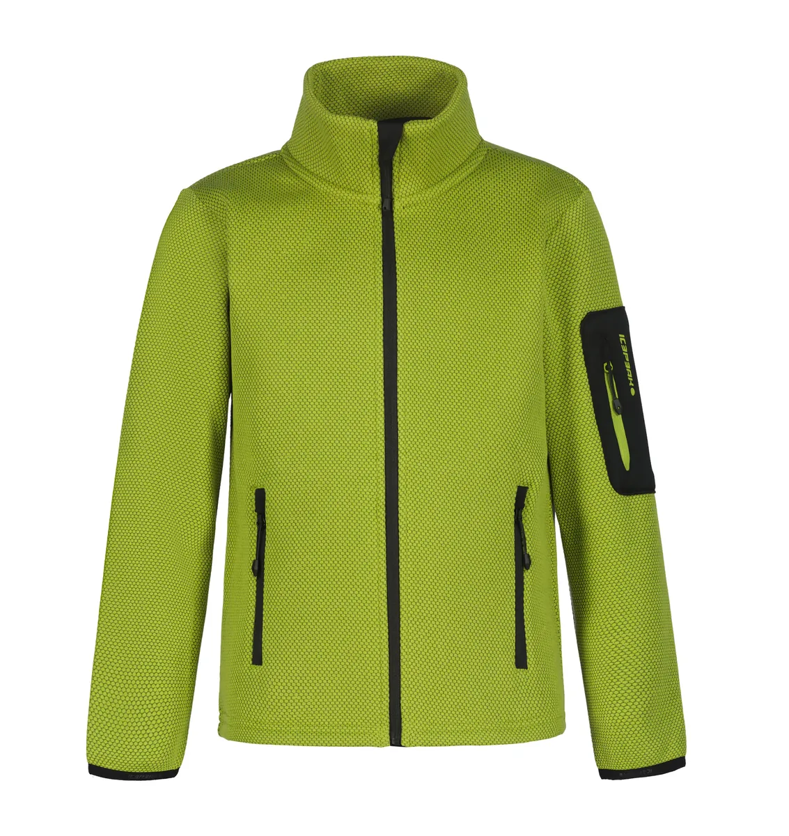 

Функциональная куртка Icepeak "K FLEECE JACKE KEVELAER", с высоким воротником-стойкой, цвет Asparagus