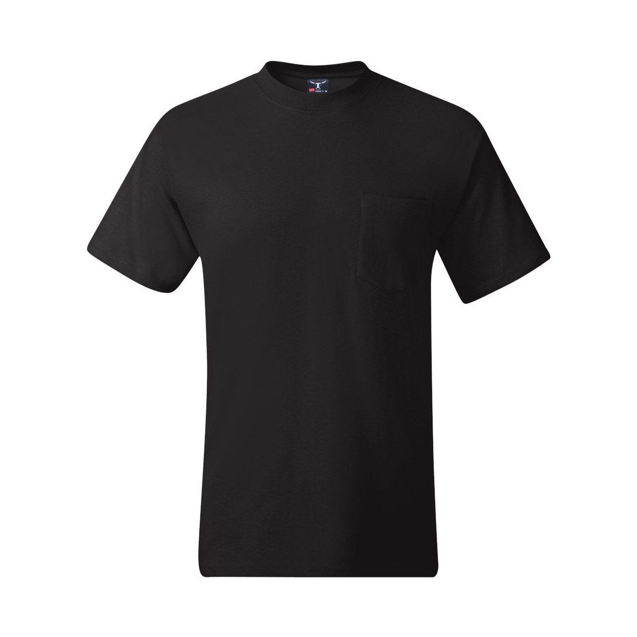 

Футболка Hanes Beefy-T с карманом, черный