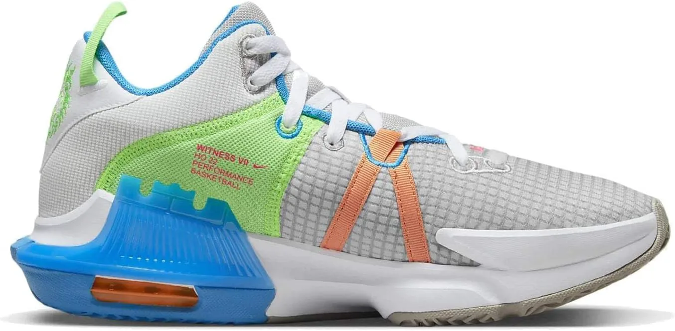 Мужские баскетбольные кроссовки Nike Lebron Witness 7, серый/розовый — фото 3