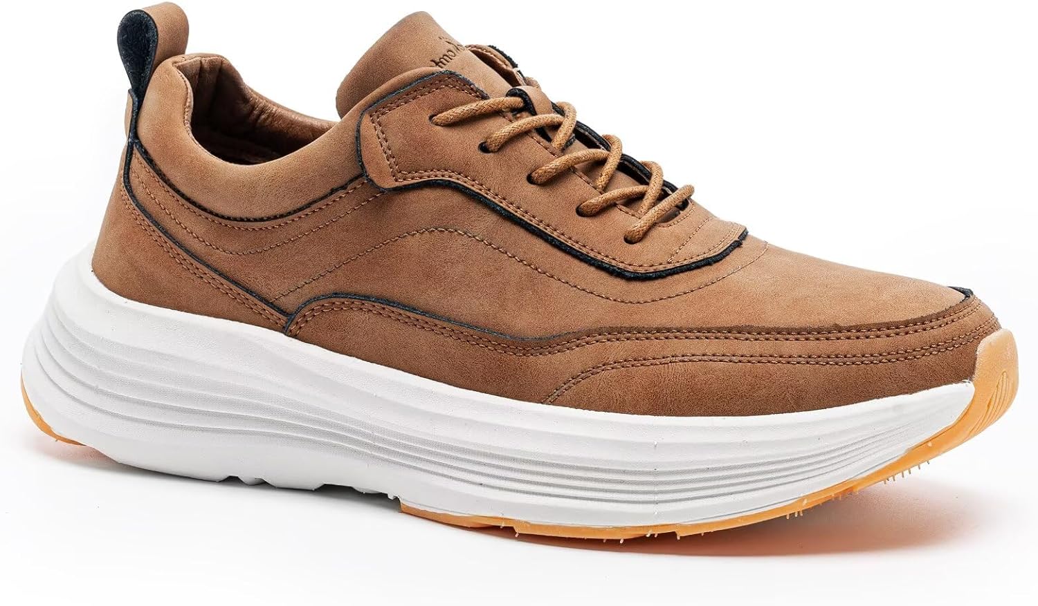 

Мужские ортопедические кожаные туфли OrthoComfoot: удобная поддержка свода стопы, оксфорды при плантарном фасциите, повседневные ортопедические кроссовки с толстой подошвой для снятия боли в стопах и пятках, коричневый