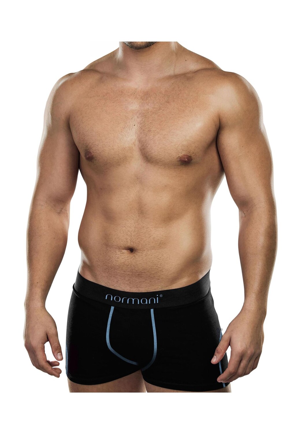 

6 шорт-боксеров из мягкого хлопка normani, светло-синий