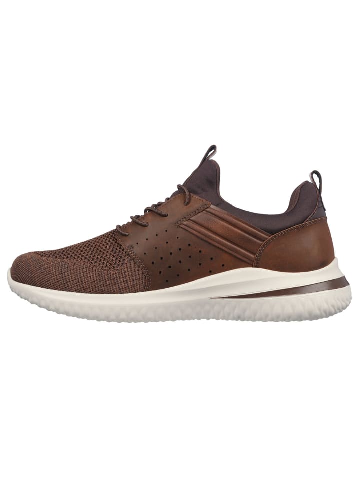 Кроссовки на шнуровке DELSON 3.0 Skechers, темно-коричневый — фото 4