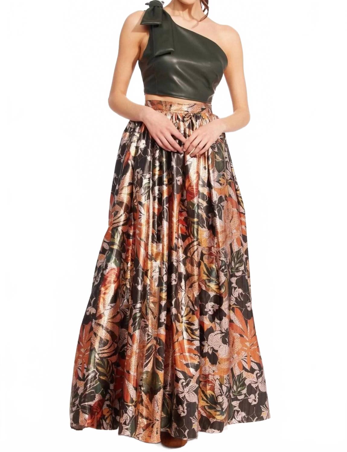 

Блестящая макси-юбка в разноцветном исполнении EVA FRANCO, мультиколор