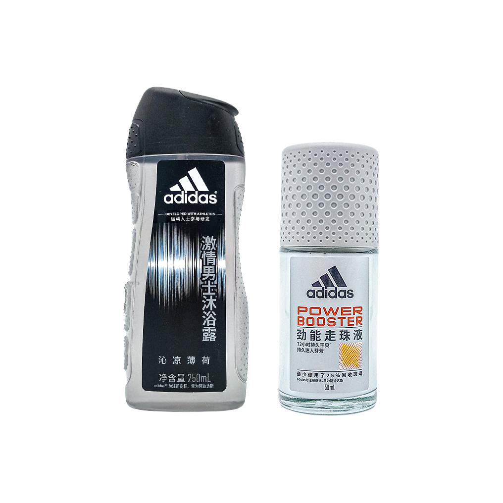 

Набор Passion Body Care для ухода за кожей успокаивающий ароматический антиперспирант 50мл + гель для душа 250мл Adidas