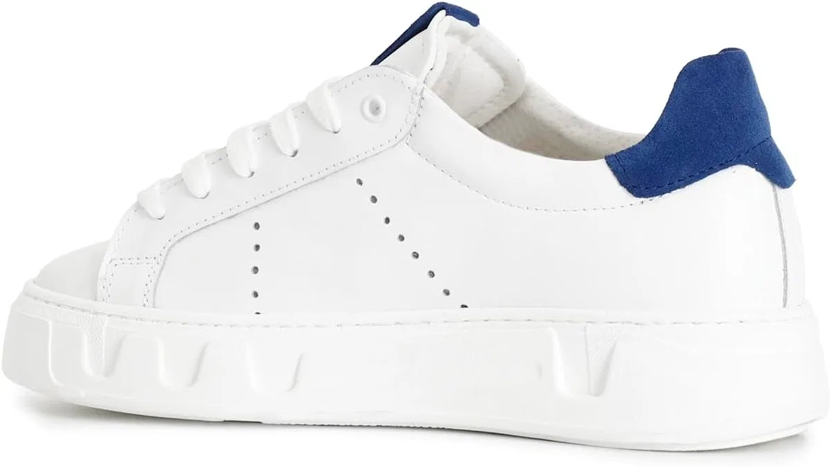 КРОССОВКИ CAFèNOIR C1XN1018 LEDERS, Bianco Blu — фото 2
