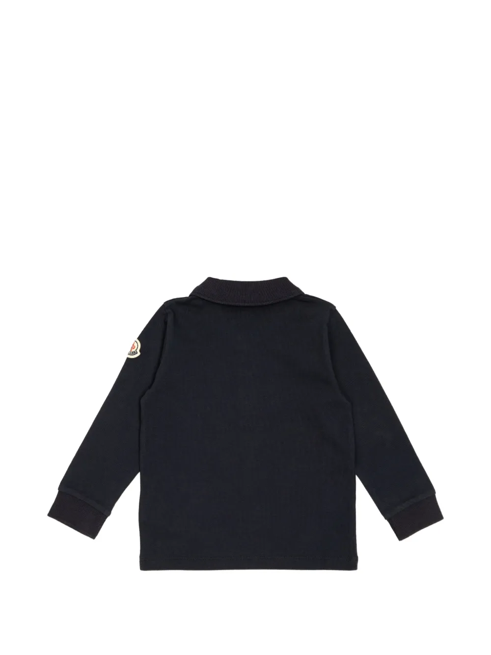 Поло с длинными рукавами Moncler Enfant, синий — фото 2