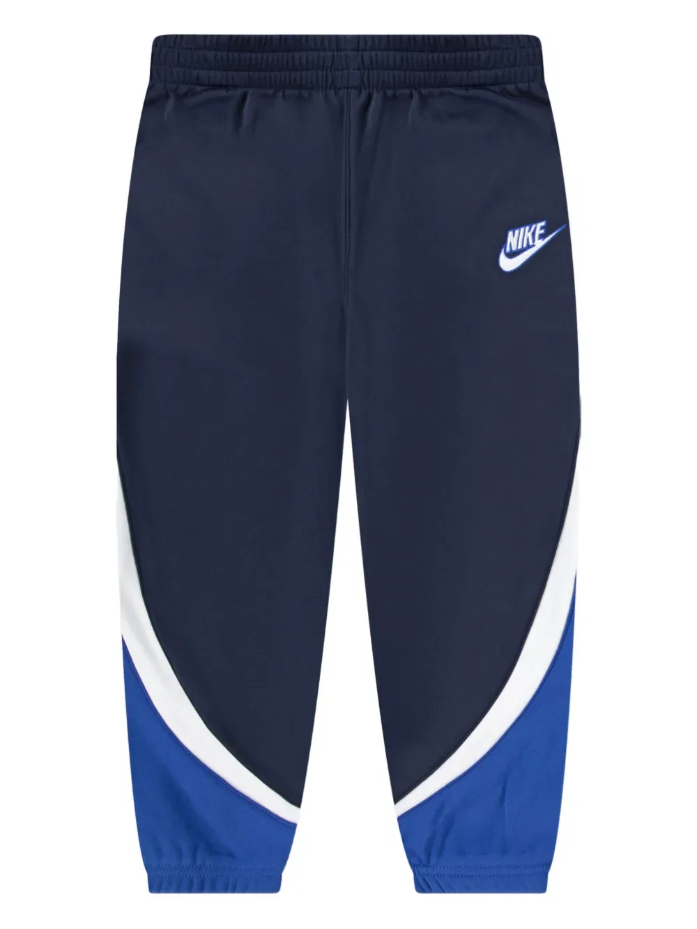 Спортивный костюм с цветовыми блоками и деталями логотипа Nike Kids, синий — фото 3