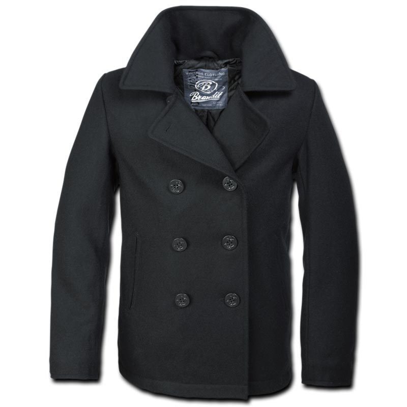 

Куртка Brandit Pea Coat Jacket, черный